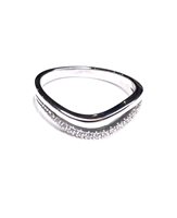 Anello Stocco Gioielli Donna in Oro bianco Zircone ANS 107 - ANS 107
